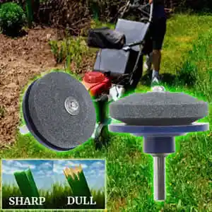 Sherem Lawnmower Blade Sharpener zoomed-in